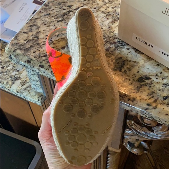 Jimmy Choo Polar Floral Espadrille Wedge - Picture 3 of 6